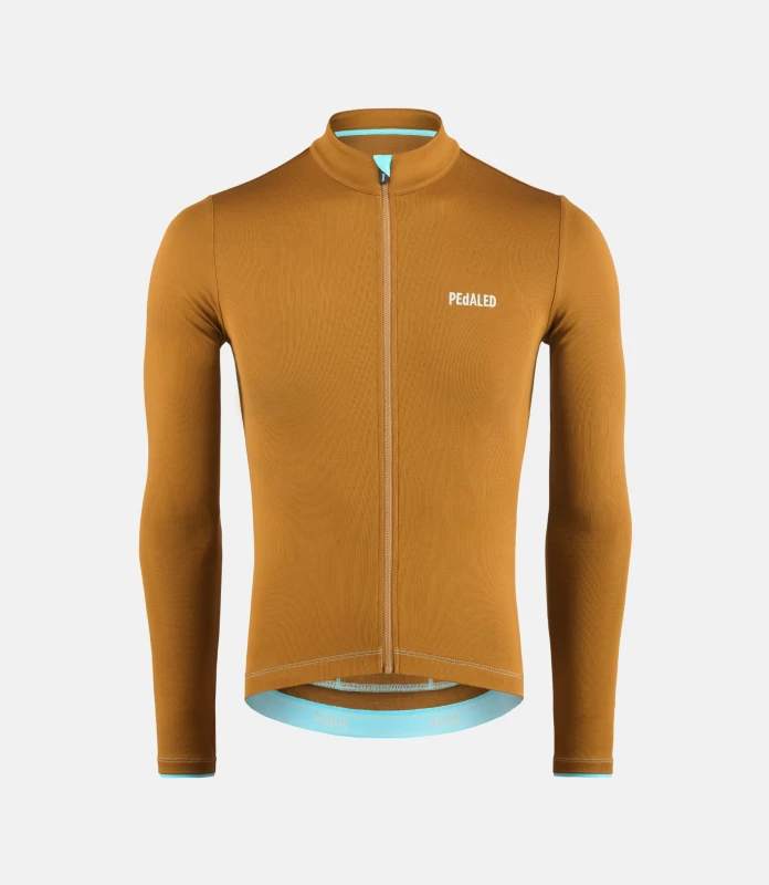 Koszulka rowerowa merino męska z długim rękawem PEdALED ELEMENT