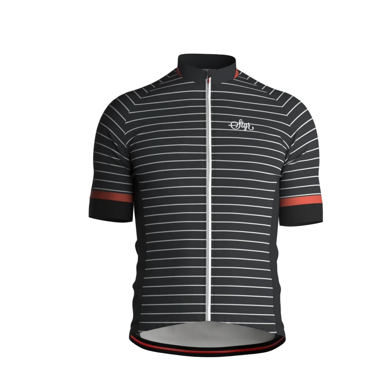 Koszulka rowerowa męska Sigr BLACK HORIZON with slogan